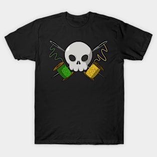 Tailors crew Jolly Roger pirate flag (no caption) T-Shirt